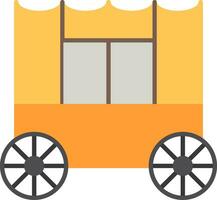 Carriage Flat Icon vector