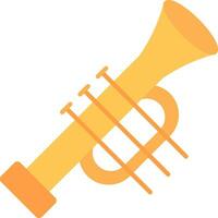 Trumpet Flat Icon vector