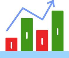 Stock Market Flat Icon vector