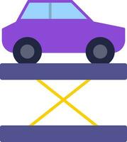 Car Lift Flat Icon vector