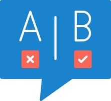 Ab Testing Flat Icon vector