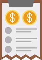 Bill Flat Icon vector