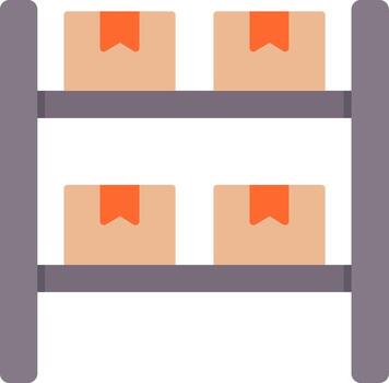 Boxes Flat Icon vector