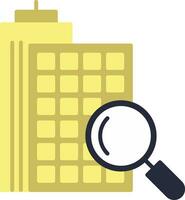 Search Apartment Flat Icon vector