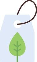 Eco Tag Flat Icon vector