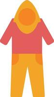 Coverall Flat Icon vector