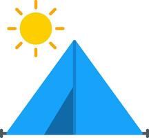 Tent Flat Icon vector