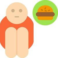 Beggar Flat Icon vector