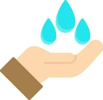 Save Water Flat Icon vector