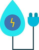 Water Energy Flat Icon vector