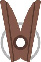 Clothespin Flat Icon vector