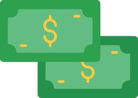 Cash Flat Icon vector