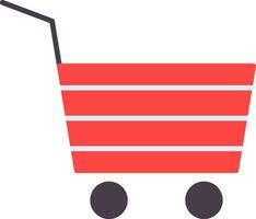 Trolley Flat Icon vector