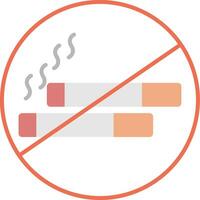 No Smoking Flat Icon vector