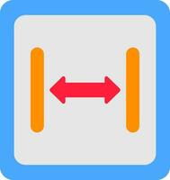 Size Flat Icon vector