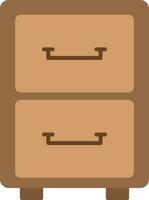 Filling Cabinet Flat Icon vector