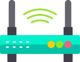 Wifi Router Flat Icon vector