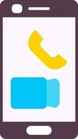 Video Call Flat Icon vector