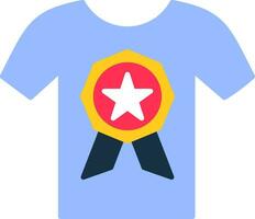 T Shirt Flat Icon vector