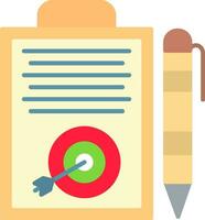 Planning Flat Icon vector