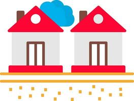 Residential Area Flat Icon vector