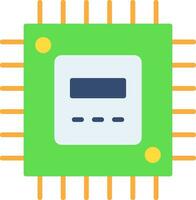 Processor Flat Icon vector