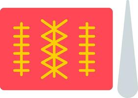 Stitches Flat Icon vector