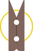 Clothes Peg Flat Icon vector