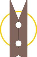 Clothes Peg Flat Icon vector