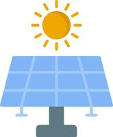 solar energía plano icono vector