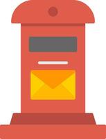 Letter Box Flat Icon vector