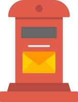 Letter Box Flat Icon vector