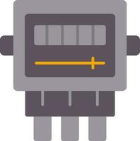 Electric Meter Flat Icon vector