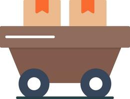 Trolley Flat Icon vector