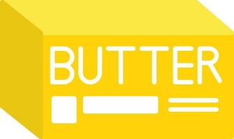 Butter Flat Icon vector