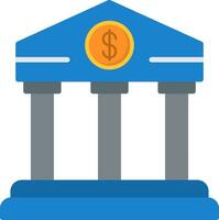 Bank Flat Icon vector