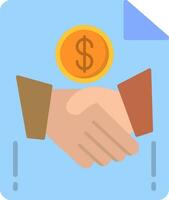 Handshake Flat Icon vector