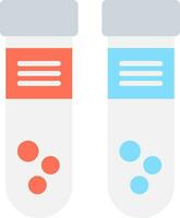 Test Tube Flat Icon vector