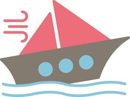 Shipwreck Flat Icon vector