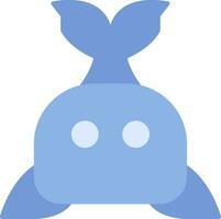 Whale Flat Icon vector