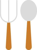 Fork Spoon Flat Icon vector