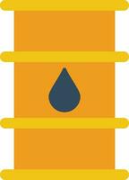 Oil Barrel Flat Icon vector