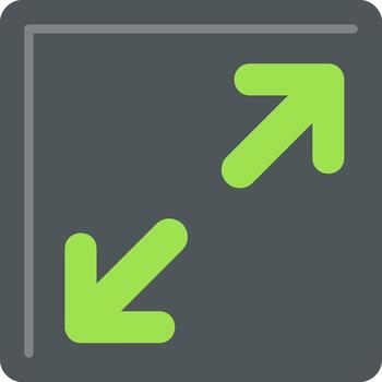 Resize Flat Icon vector