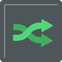 Shuffle Flat Icon vector