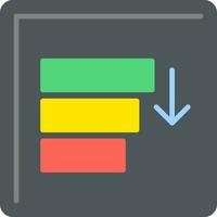 Sort Flat Icon vector