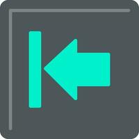 Left Arrow Flat Icon vector