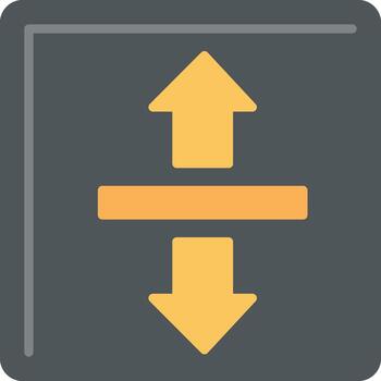 Up Down Flat Icon vector
