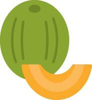 gotas de miel melón plano icono vector