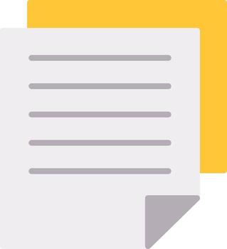 Files Flat Icon vector