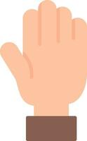 Hand Flat Icon vector